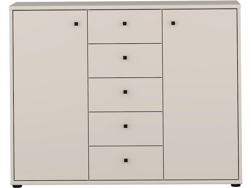 Kommode TEMPRA 2 2 Türen 5 Schubladen