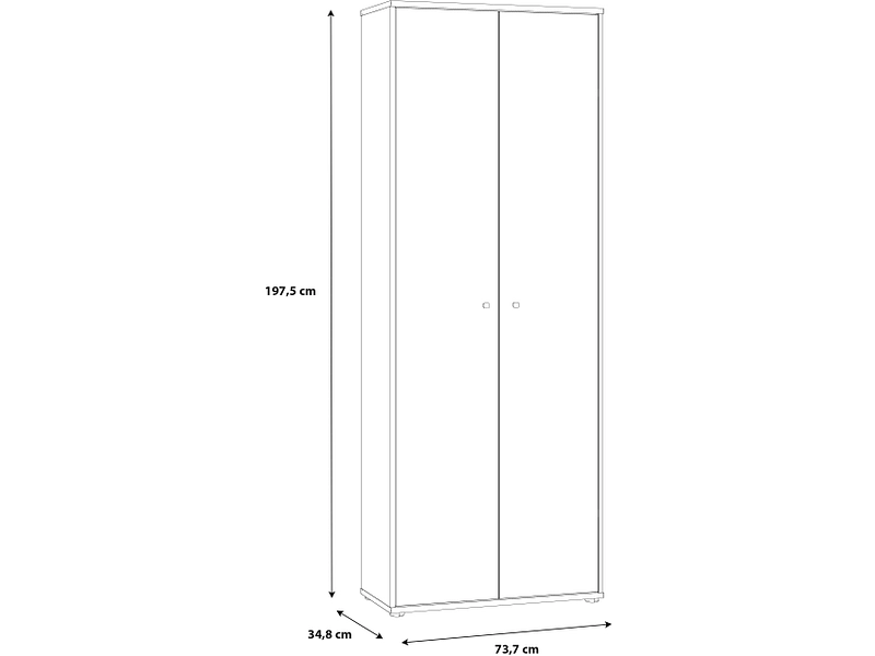 Aufbewahrungsschrank TEMPRA 2 sand