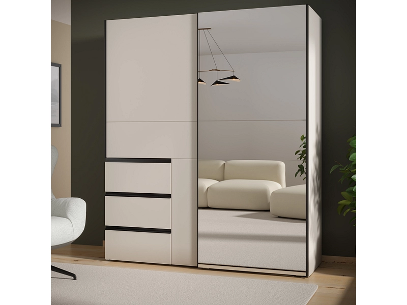 Armoire portes coulissantes SUNLIGHT sable