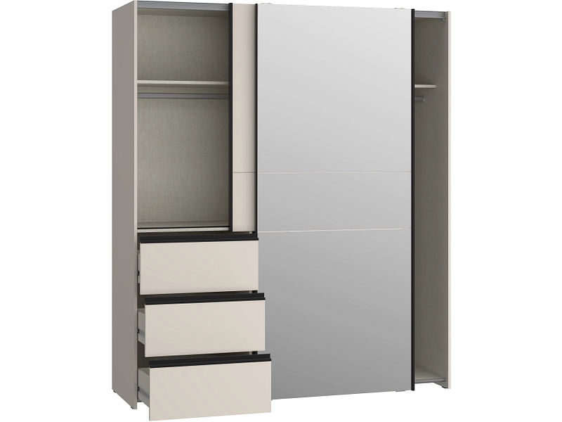 Armoire portes coulissantes SUNLIGHT sable