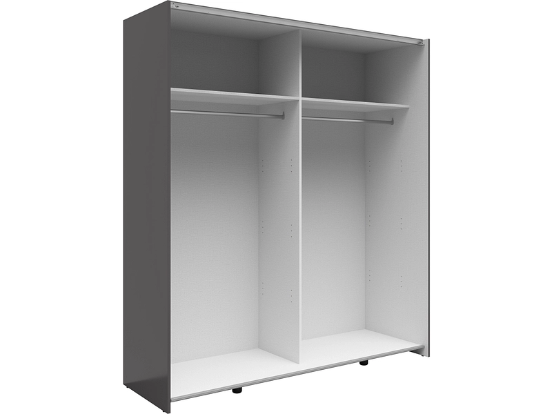 Armadio ante scorrevoli LEVIS grafite