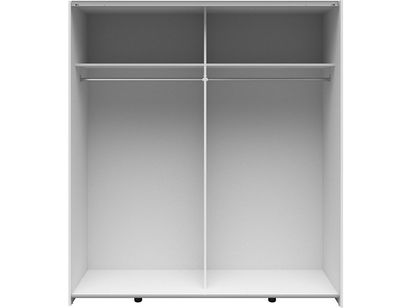 Armoire portes coulissantes LEVIS blanc