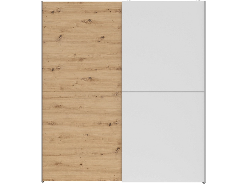 Armoire portes coulissantes LEVIS blanc