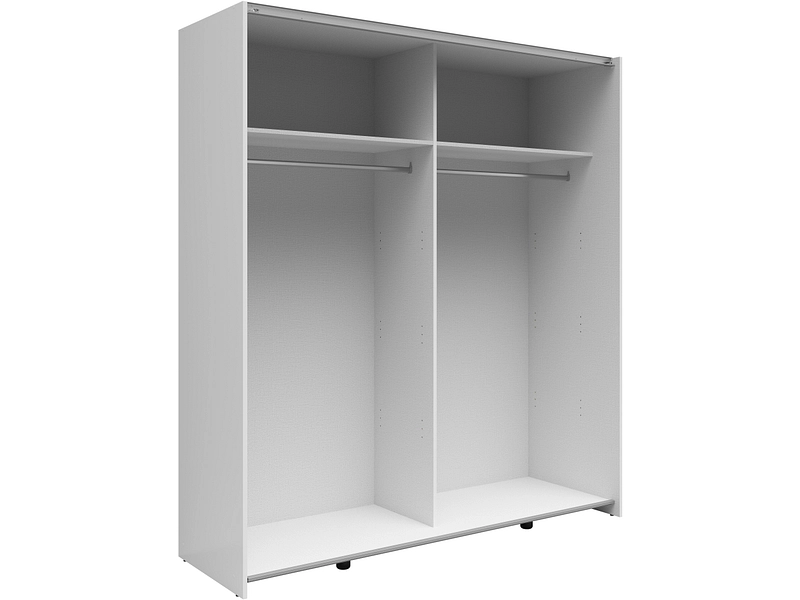 Armoire portes coulissantes LEVIS blanc