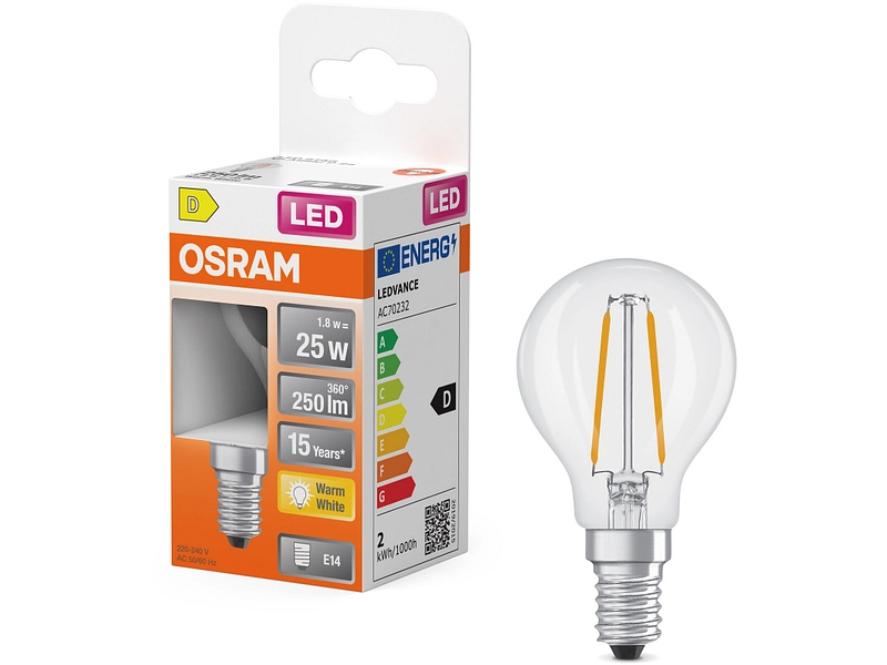 Glühbirne Ledfilament E14