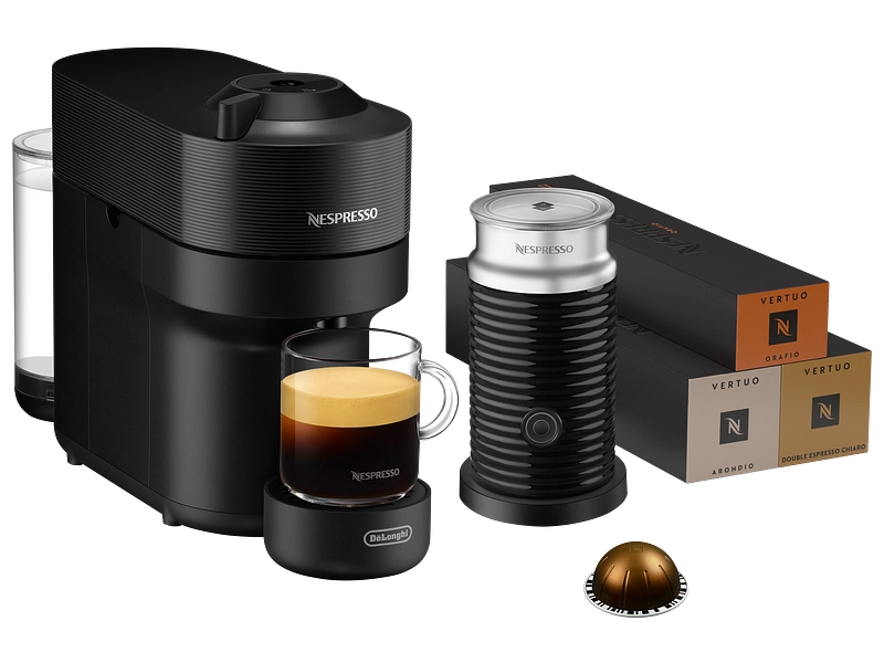 DELONGHI Kaffeemaschine NESPRESSO Pack Vertuo ENV90.B Essentials