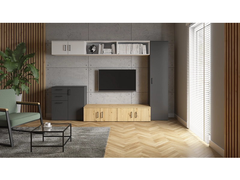 Kommode MULTI 2 Türen 2 Schubladen Kommode MULTI 2 Türen 2 Schubladen