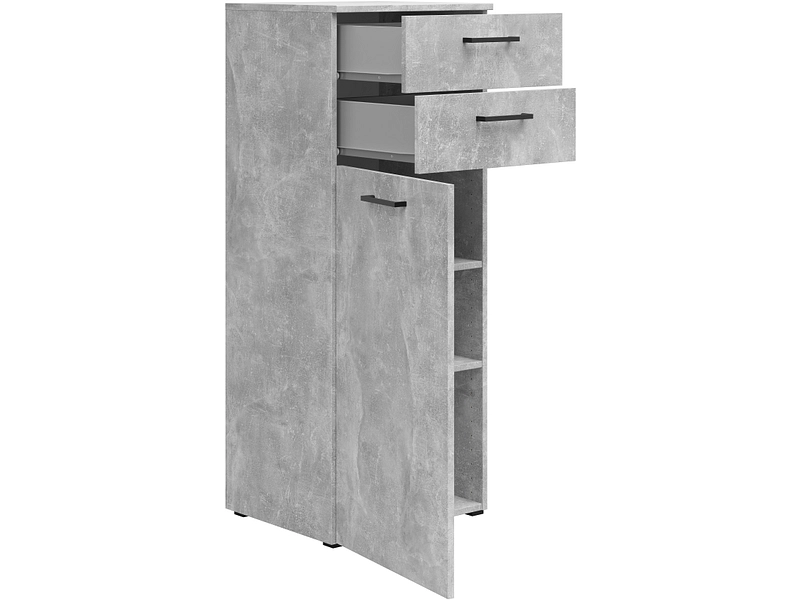 Commode MULTI 1 porte 2 tiroirs