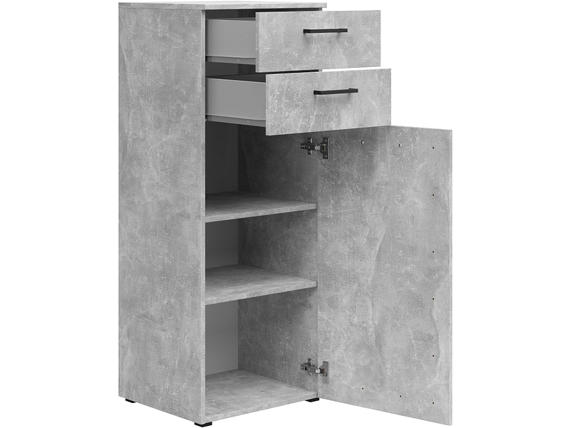 Commode MULTI 1 porte 2 tiroirs