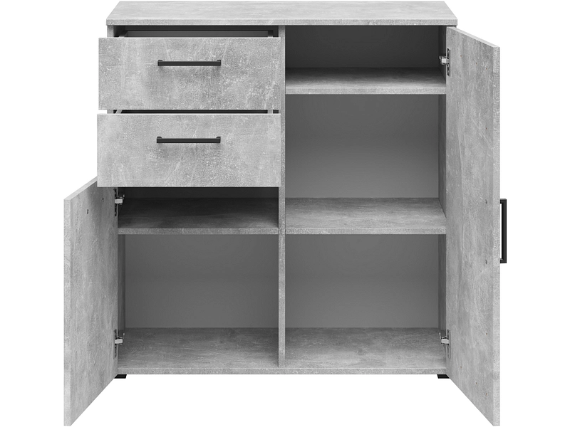 Commode MULTI 2 portes 2 tiroirs Commode MULTI 2 portes 2 tiroirs