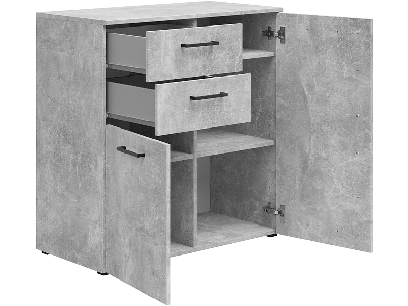 Commode MULTI 2 portes 2 tiroirs Commode MULTI 2 portes 2 tiroirs