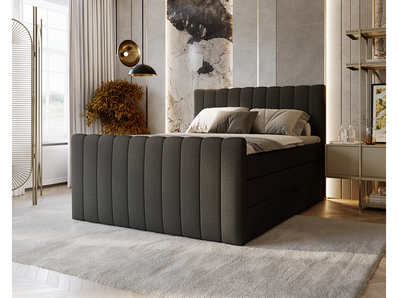 Boxspring WINTER grigio scuro