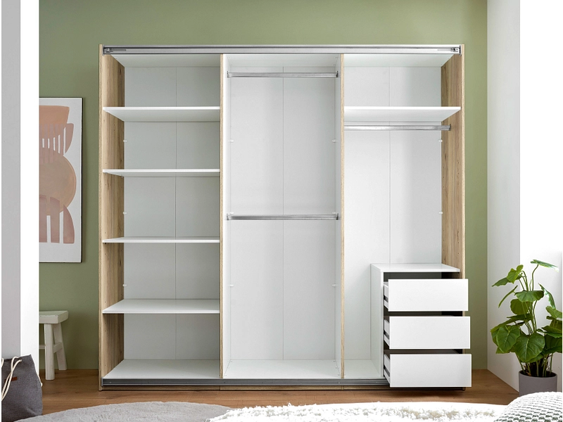 Armoire portes coulissantes CAPRI chêne