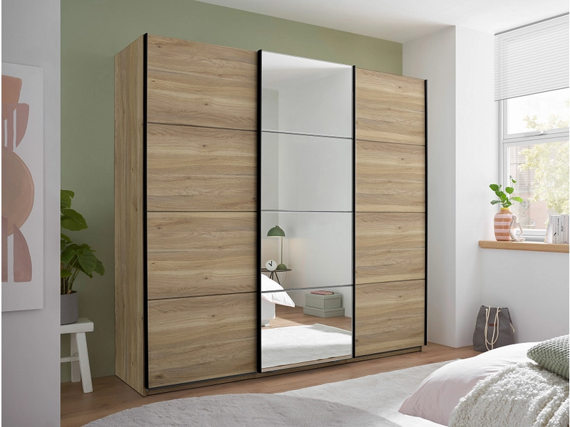 Armoire portes coulissantes CAPRI chêne