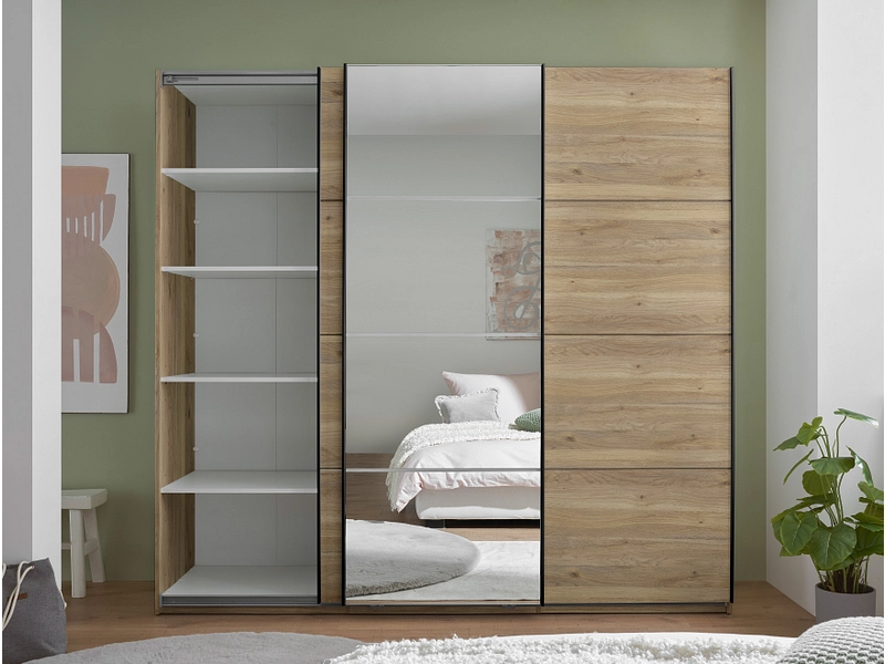 Armoire portes coulissantes CAPRI chêne