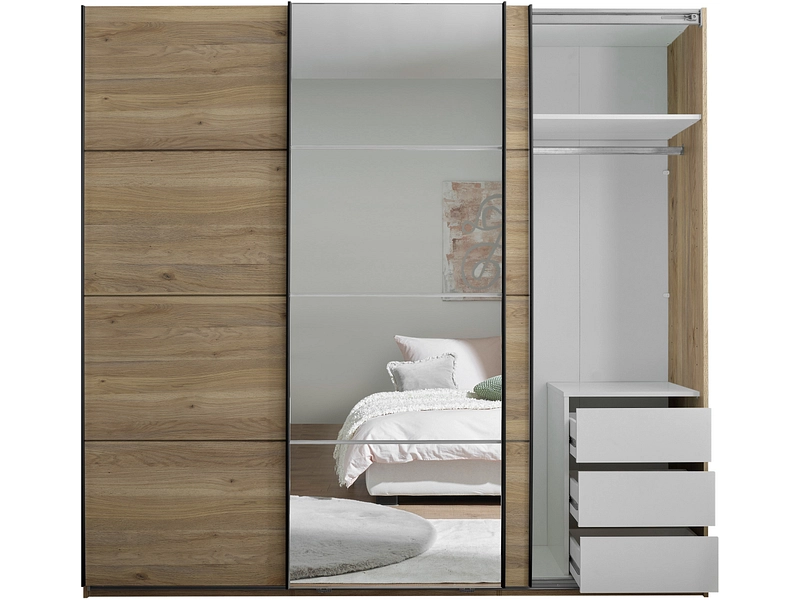 Armoire portes coulissantes CAPRI chêne