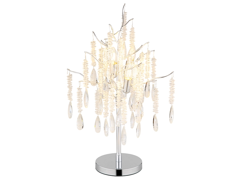 GLOBO Tischlampe KINGA 6.7cm 40W silberfarben