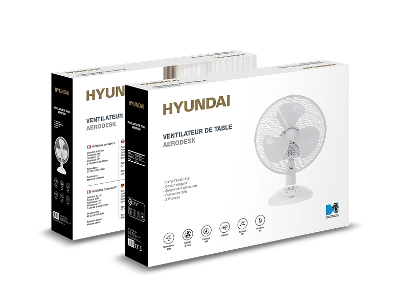HYUNDAI Ventilateur de table