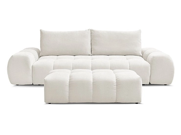 Canapé 3 places avec pouf BOBOCHIC EVEREST