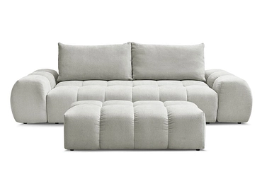 Canapé 3 places avec pouf BOBOCHIC EVEREST