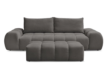 Canapé 3 places avec pouf BOBOCHIC EVEREST