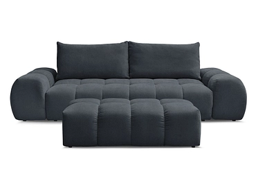 Canapé 3 places avec pouf BOBOCHIC EVEREST