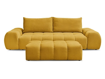 Canapé 3 places avec pouf BOBOCHIC EVEREST