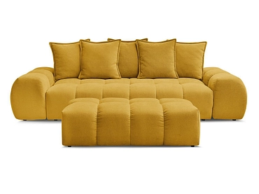 Canapé 3 places avec pouf BOBOCHIC EVEREST