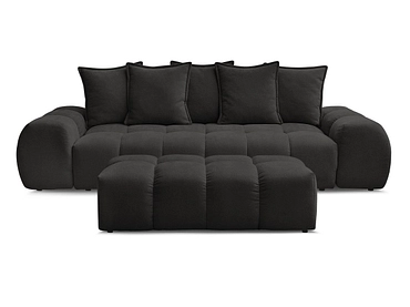 Canapé 3 places avec pouf BOBOCHIC EVEREST