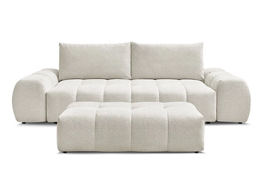 Canapé 3 places avec pouf BOBOCHIC EVEREST