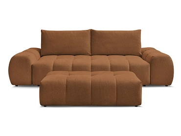 Canapé 3 places avec pouf BOBOCHIC EVEREST