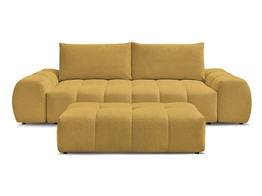 Canapé 3 places avec pouf BOBOCHIC EVEREST