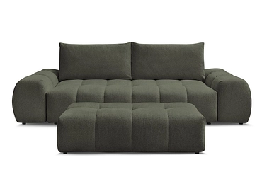 Canapé 3 places avec pouf BOBOCHIC EVEREST