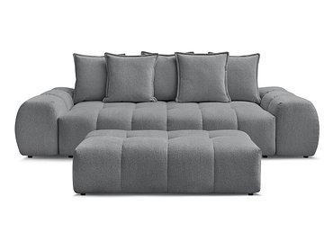 Canapé 3 places avec pouf BOBOCHIC EVEREST