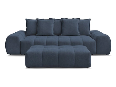 Canapé 3 places avec pouf BOBOCHIC EVEREST