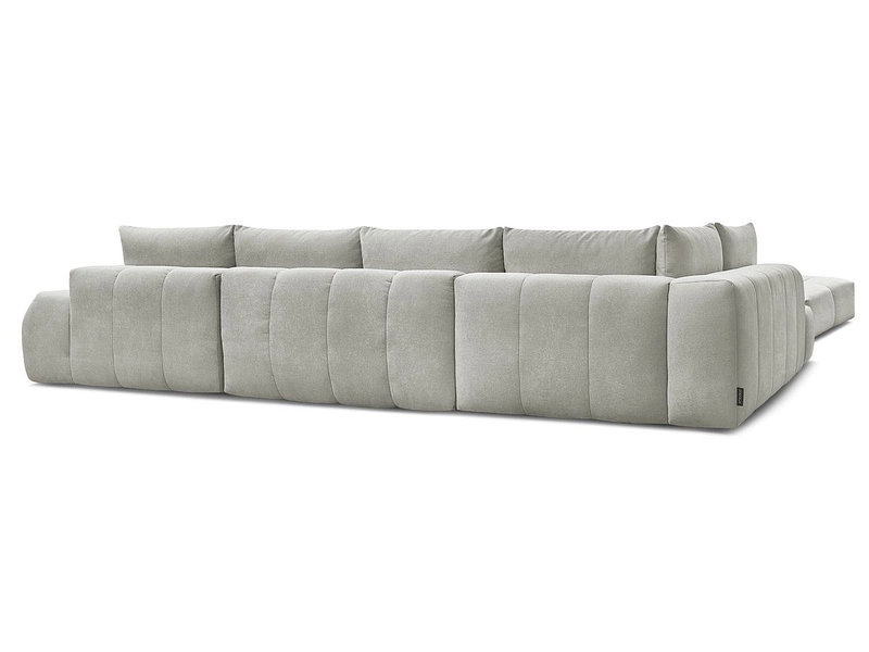 Canapé d'angle panoramique avec pouf BOBOCHIC EVEREST