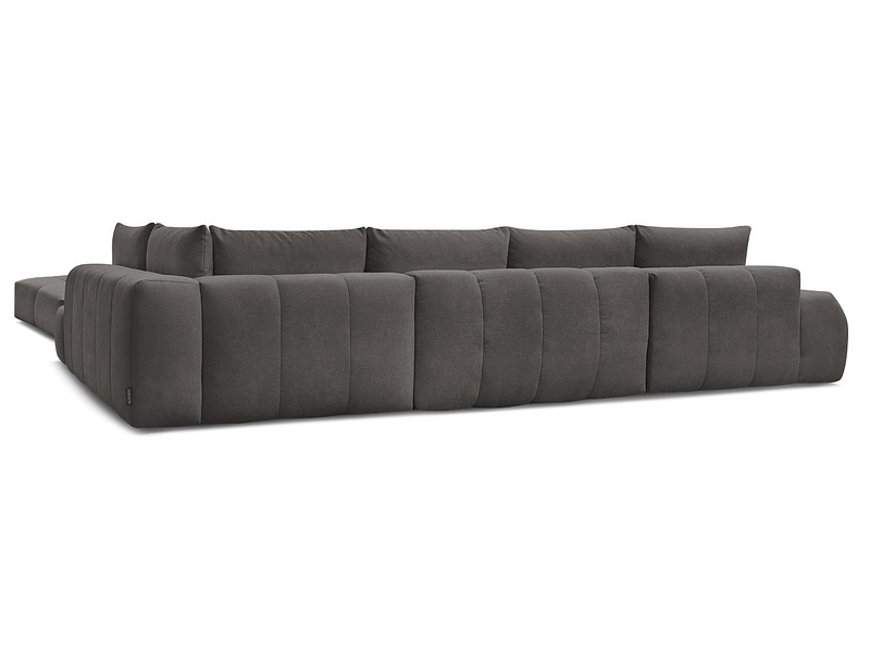 Canapé d'angle panoramique avec pouf BOBOCHIC EVEREST