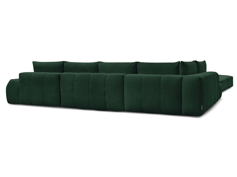 Canapé d'angle panoramique avec pouf BOBOCHIC EVEREST