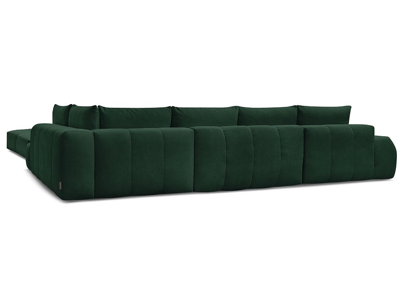 Canapé d'angle panoramique avec pouf BOBOCHIC EVEREST