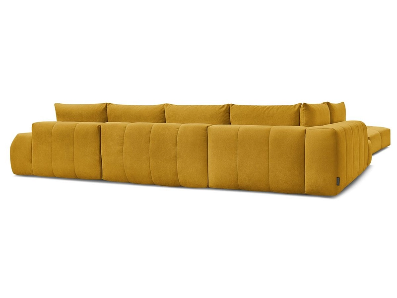 Canapé d'angle panoramique avec pouf BOBOCHIC EVEREST