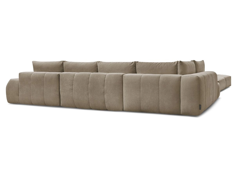 Canapé d'angle panoramique avec pouf BOBOCHIC EVEREST