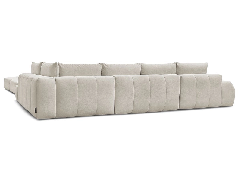 Canapé d'angle panoramique avec pouf BOBOCHIC EVEREST