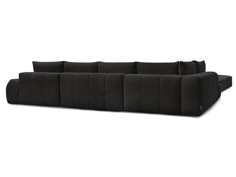 Canapé d'angle panoramique avec pouf BOBOCHIC EVEREST