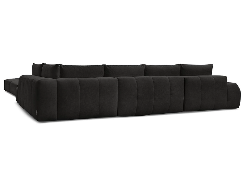 Canapé d'angle panoramique avec pouf BOBOCHIC EVEREST