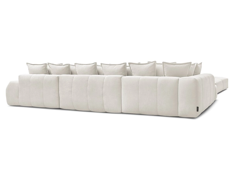 Divano ad angolo panoramico con pouf BOBOCHIC EVEREST