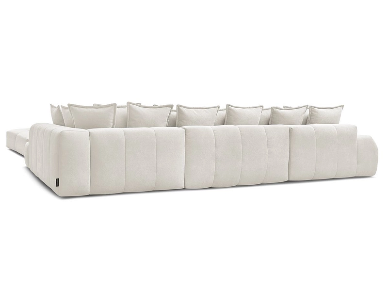 Divano ad angolo panoramico con pouf BOBOCHIC EVEREST