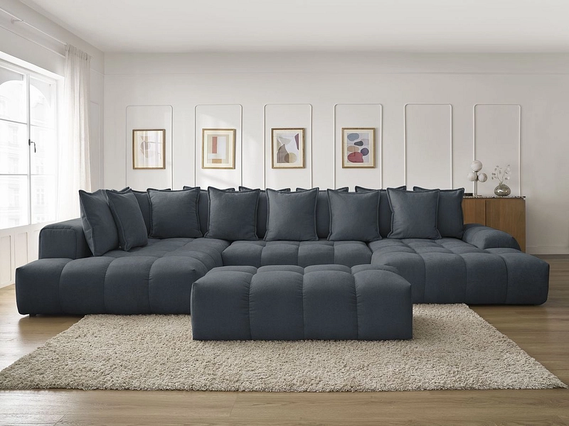 Panorama-Ecksofa mit Hocker BOBOCHIC EVEREST
