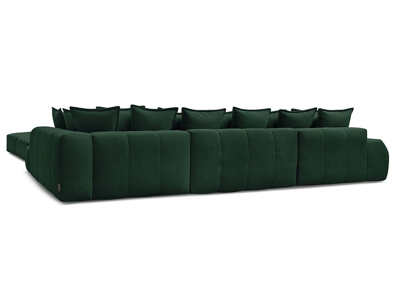 Canapé d'angle panoramique avec pouf BOBOCHIC EVEREST