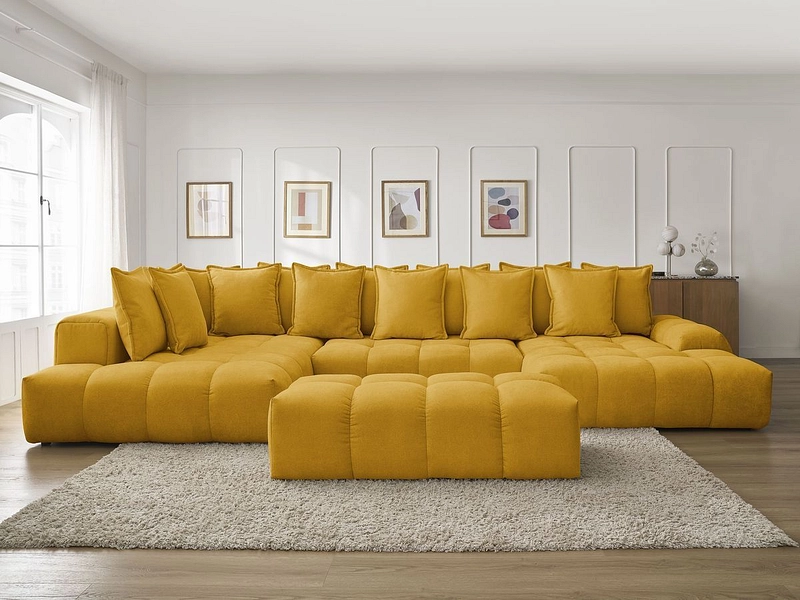 Panorama-Ecksofa mit Hocker BOBOCHIC EVEREST