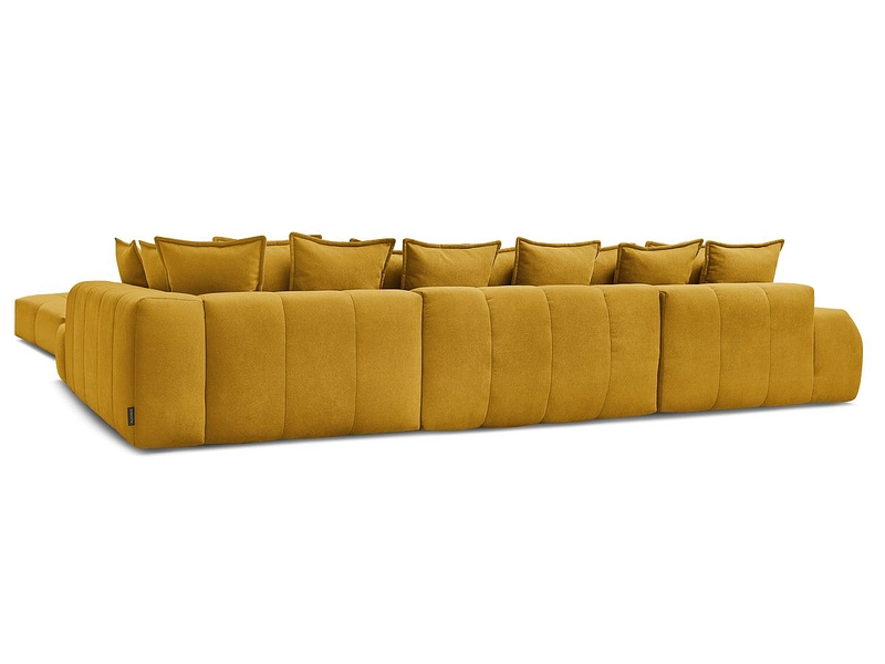 Canapé d'angle panoramique avec pouf BOBOCHIC EVEREST